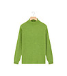 Дамски пуловер с естествени влакна в зелен нюанс Stella-0 снимка