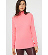 Дамски пуловер с вълна в розов нюанс Lily-0 снимка