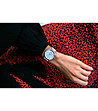 Дамски розовозлатист часовник с верижка и бяла каишка Tola-2 снимка
