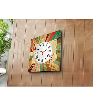 Декоративно пано с часовник Време за творчество снимка