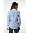 Памучна дамска раирана риза в синьо и бяло Adoracion-1 снимка