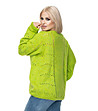 Ефектен дамски пуловер в зелен нюанс Modelia-1 снимка