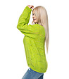 Ефектен дамски пуловер в зелен нюанс Modelia-2 снимка