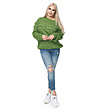 Зелен дамски пуловер Gladis-3 снимка
