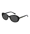 Ефектни слънчеви очила в черно с контрастни мотиви -0 снимка