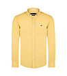 Мъжка памучна риза в жълто Hamlett-0 снимка