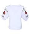 Бяла дамска памучна блуза Netta-1 снимка