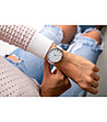 Дамски часовник в сребристо и бяло Lamaila-1 снимка