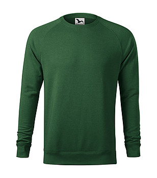 Зелена мъжка блуза с памук Greg снимка