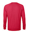 Мъжка блуза Greg в меланж на цвят малина-1 снимка