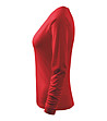Памучна дамска блуза в червено Elegance-4 снимка