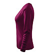 Памучна дамска блуза в лилав нюанс Elegance-4 снимка