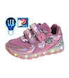 Розови детски маратонки със светещи подметки-0 снимка