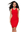 Червена рокля с ефектен гръб Tesa-0 снимка