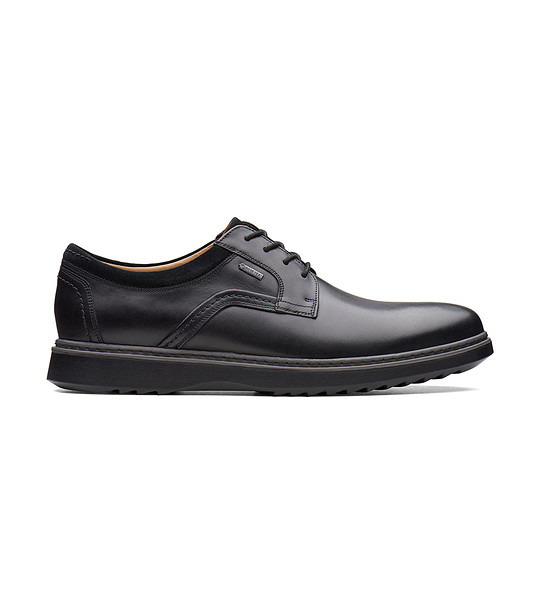Черни мъжки кожени обувки Un Geo с технология GORE-TEX® снимка