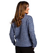 Дамски пуловер Gladys в синьо-1 снимка