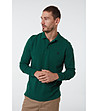 Памучна мъжка блуза в тъмнозелено Jeremy-2 снимка