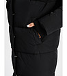Дълго дамско яке Rosslin в черно-3 снимка