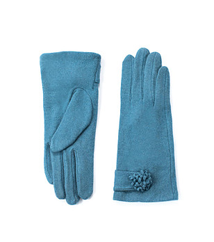 Сини вълнени дамски ръкавици Emona снимка