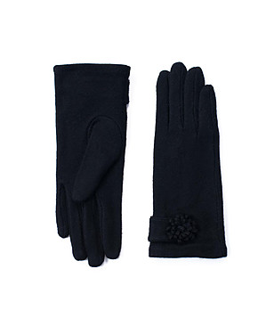 Черни вълнени дамски ръкавици Emona снимка
