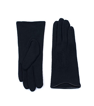 Черни вълнени дамски ръкавици Maria снимка