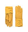 Дамски ръкавици в цвят горчица Lina-0 снимка