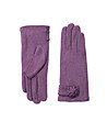 Лилави вълнени дамски ръкавици Emona-0 снимка