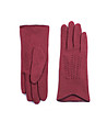 Вълнени дамски ръкавици в червен нюанс Maria-0 снимка