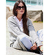 Плетена дамска жилетка в сив меланж Sarifa-0 снимка