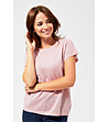 Розова дамска блуза с лъскави нишки Netty-2 снимка