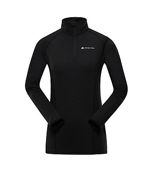 Дамска блуза с Cool-Dry в черно Kato 5 снимка