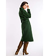 Стилно дамско палто в цвят каки от вълна и кашмир Odilia-1 снимка