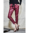 Дамски 9/10 панталон в цвят бордо Hera-0 снимка