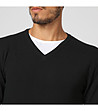 Черен мъжки пуловер с кашмир Zack-2 снимка