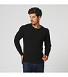 Мъжки черен пуловер с кашмир Simon-0 снимка
