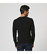 Мъжки черен пуловер с кашмир Simon-1 снимка