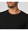 Мъжки черен пуловер с кашмир Simon-2 снимка
