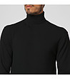 Мъжки поло пуловер в черно с кашмир Mark-2 снимка