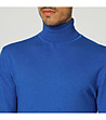 Мъжка поло блуза в синьо с кашмир Mark-2 снимка