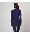 Дамски пуловер с кашмир Leonie в син нюанс-1 снимка