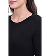 Дамски черен пуловер с кашмир Marika-3 снимка