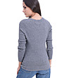 Дамски сив пуловер с кашмир Marika-1 снимка