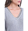 Дамски пуловер в сиво Magnat-3 снимка
