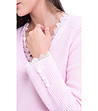 Дамски пуловер в розов нюанс Magnat-3 снимка