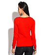 Червен дамски пуловер Brita-2 снимка