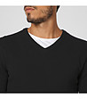 Черен мъжки пуловер с кашмир и коприна Adrian-2 снимка