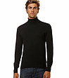 Мъжки поло пуловер в черно Randy-0 снимка