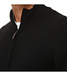 Черна мъжка жилетка с кашмир и коприна Sandro-2 снимка