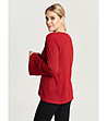 Червен дамски пуловер Aura-1 снимка