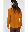 Оранжев дамски пуловер с естествени влакна Moni-1 снимка